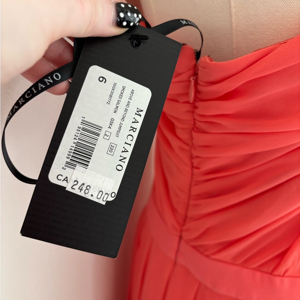Marciano One-Shoulder Coral Dress - Picture 3 of 4